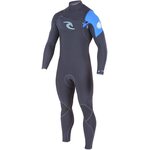 Rip Curl E-Bomb 4/3 Chest Zip Steamer Blue