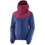 Salomon QST Snow JKT W Medieval Blue / Beet Red