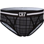 CR7 Men Main Fashion Brief Musta-Harmaa (220)