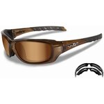 Wiley X GRAVITY Bronze Flash Lens Brown Crystal Frame