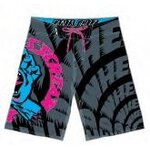 Santa Cruz Speed Wheels Board Shorts Black