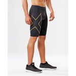 2XU MCS Run Compression Shorts Black / Gold Logo
