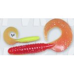 Pro Kalastus Relax Twister 5" toukkajigi 5kpl 12 / Puna-Kelta/hopeahile