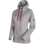 Mammut Logo ML Hooded Jacket Women Granit Melange-Merlot