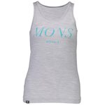Mons Royale Classic Racer Back Tank Serif W Grey Marl