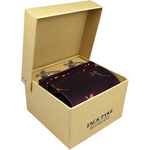 Jack Pyke Cufflinks, Tie & Hanky Gift Set Pheasant Wine