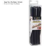 Nite Ize Gear Tie ProPack 12" 12-pack, black Black