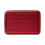 Ögon Designs Alumiinilompakko 6A, viuhkamalli Red