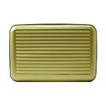 Ögon Designs Aluminium wallet 5A, Fan-shaped Green lime