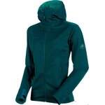 Mammut Ultimate V SO Hooded Jacket Women Teal - Atoll Melange