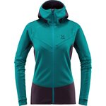 Haglöfs L.I.M Touring Hood Women Alpine Green / Acai Berry