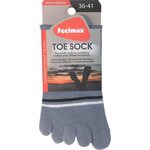 Feelmax Basic Toesock Gray with Stripes
