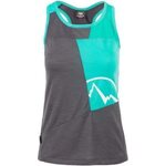 La Sportiva Earn Tank W Carbon/Aqua