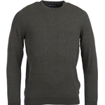 Barbour Linen Mix Crew Sweater Olive