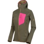 Mammut Aconcagua Light ML Hooded Jacket Women Olive Melange-Pink