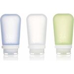 HumanGear GoToob+ 3-Pack Large (100ml) Blue, Green & Transparent