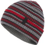 Black Diamond Cardiff Beanie Smoke-Hyper Red Stripe