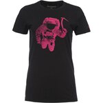 Black Diamond SS Spaceshot Tee Womens Black-Ultra Pink