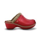 Crocs Cobbler lined clog True red / Khaki