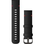 Garmin Pikakiinnitteiset hihnat nahka (22 mm) Vivoactive 4 & Legacy Hero Musta nahka ja tummanharmaat kiinnitysosat