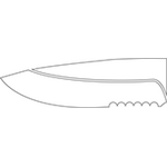 Benchmade Griptilian, Black Blade Serrated