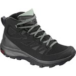 Salomon OUTline Mid GTX Womens Black/Magnet/Green Milieu