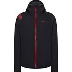 La Sportiva Run Jacket Womens Black/Hibiscus