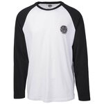 Rip Curl Original Raglan Long Sleeve Tee Black/White