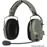 Ops-Core AMP, Communications Headset, Connectorized, NFMI Enabled (Tehdaskorjattu) Foliage Green