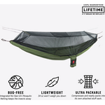 Grand Trunk Skeeter Beeter XT Mosquito Net Hammock Forest Green