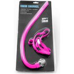 BornToSwim Adult Frontal Snorkel with Silicone Mouthpiece Pink