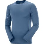 Salomon Agile LS Tee Mens Dark Denim