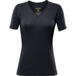 Devold Breeze Woman T-shirt V-Neck Black