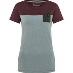Black Diamond Short Sleeve Campus Tee Womens Storm Blue Heather/Port/Cypres