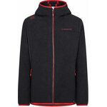 La Sportiva Iride Hoody Womens Carbon/Hibiscus