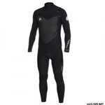 Rip Curl Flash Bomb 5/3 Chest Zip Steamer (once tested) Black/Black/Silver