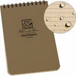 Rite in the Rain Top Spiral Notebook 4" x 6" Tan 946