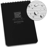 Rite in the Rain Top Spiral Notebook 4" x 6" Black 746