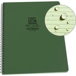 Rite in the Rain Side Spiral Notebook 8.5" x 11" Green