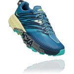Hoka Speedgoat 4 Wide Women Provincial Blue/ Luminary Green