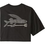 Patagonia Flying Fish Organic Cotton T-Shirt Mens Black