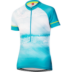 Löffler Bike Jersey HZ Grunge Womens Cool Water