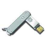 Victorinox Memory Stick, Slim 4 GB Silver Ribbed