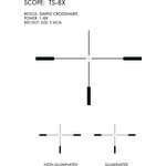 US Optics TS-8X SFP Simple Crosshairs