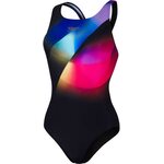 Speedo Placement Digital Powerback AF Black/Violet/Diva/ Pool/Mango