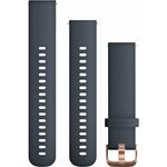 Garmin Quick Release Band (20 mm) Granite Blue / Rose-gold Hardware
