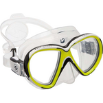 AquaLung Reveal X2 Hot Lime - Clear Silicone