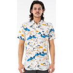 Rip Curl Hawaiian Short Sleeve Shirt Mens Bone