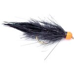 Superflies Leech Black (Brass Beadhead)