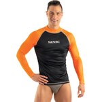 Seacsub Rash Guard T-Sun Long Mens Black/Orange